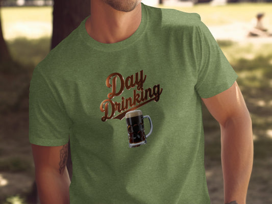 Day Drinking Printed Graphic Casual T-Shirt