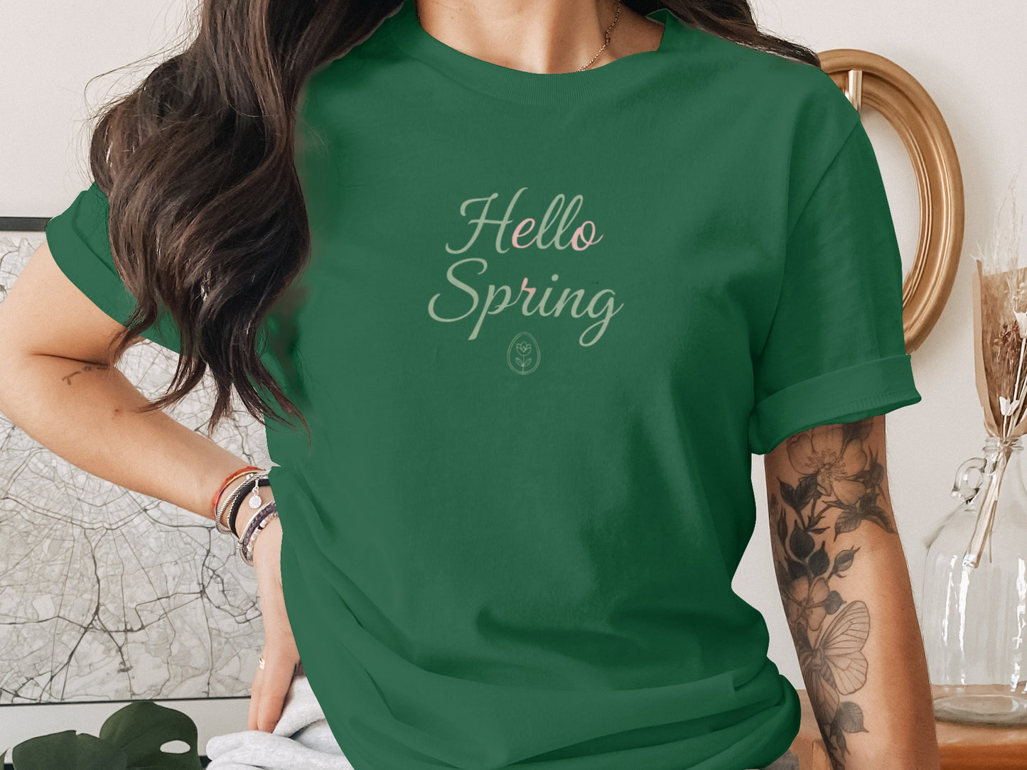 Hello Spring Graphic T-Shirt for Seasonal Fashion