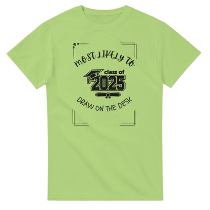 Most Likely To' high school design on a Heavyweight T-shirt 