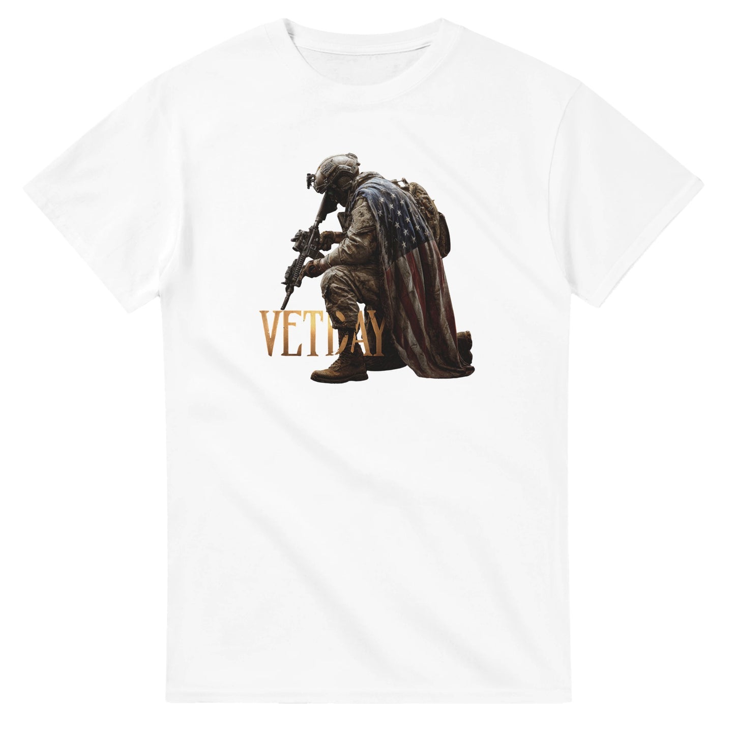 Honor Vet Day on a heavyweight t-shirt