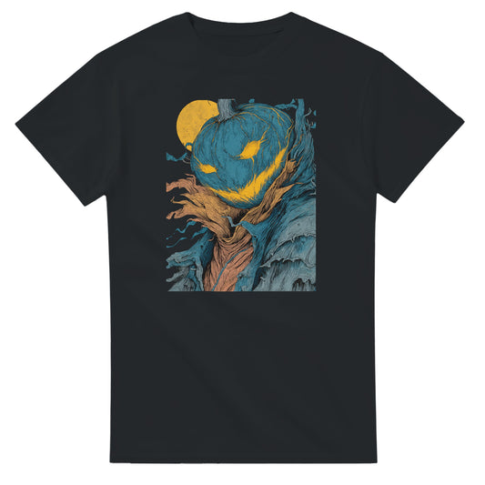 Mysterious Jack-o'-Lantern on a Heavyweight T-shirt