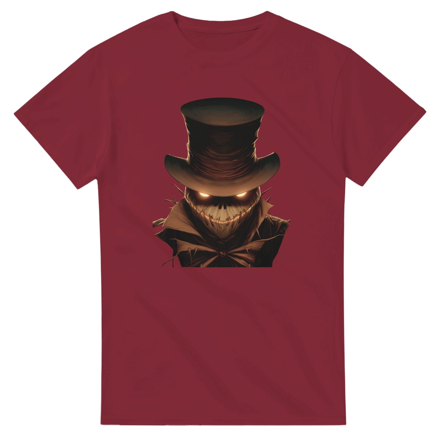 Eerie Glow Scarecrow on a Heavyweight T-shirt