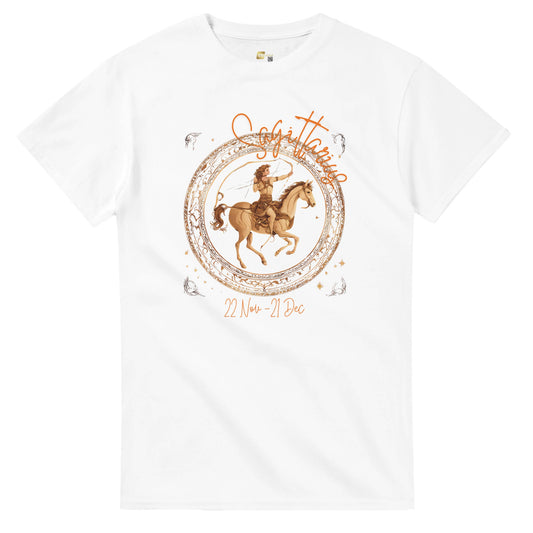heavyweight crewneck t-shirt Astrology sagittarius horseman personalized
