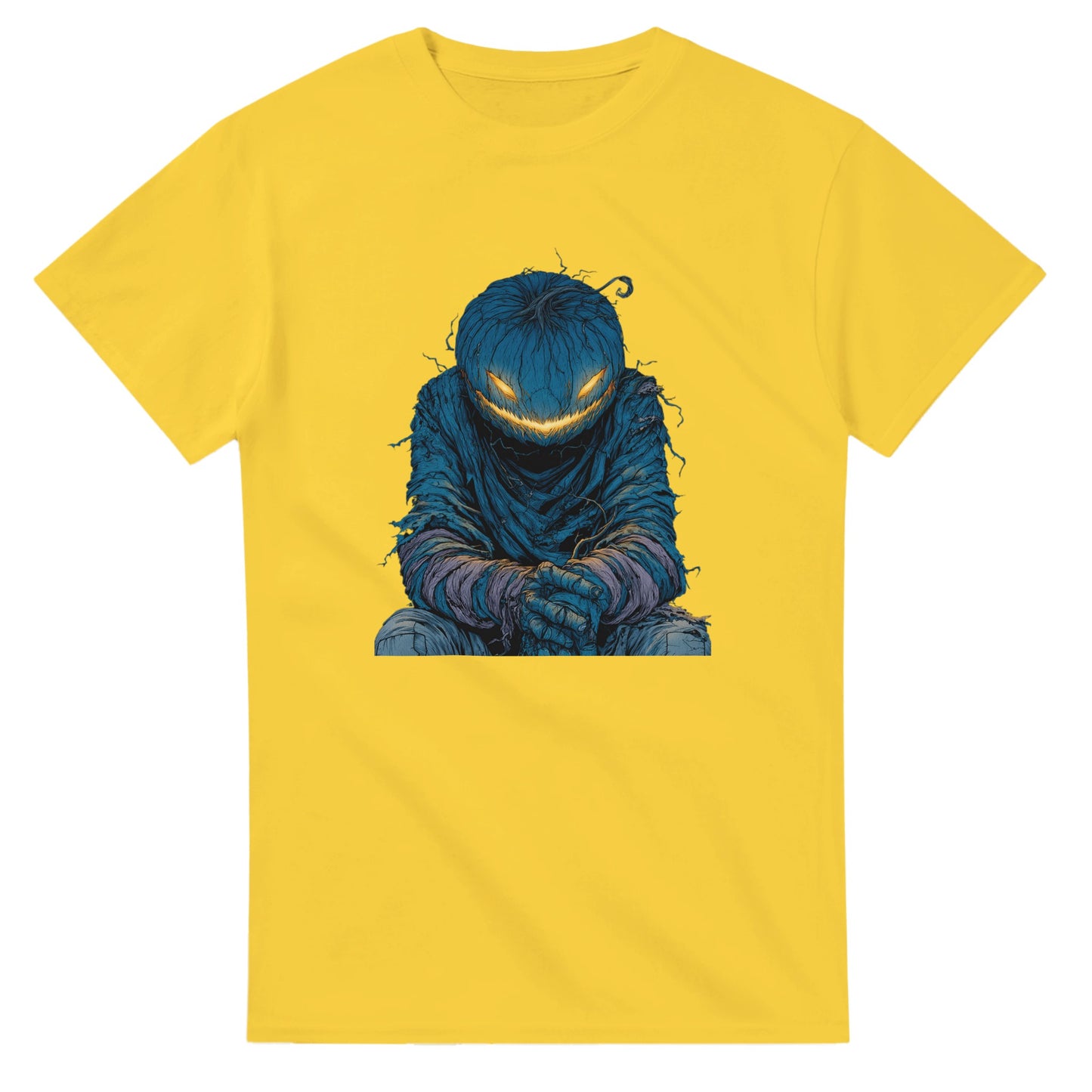 Midnight Jack-o'-Lantern on a Heavyweight T-shirt