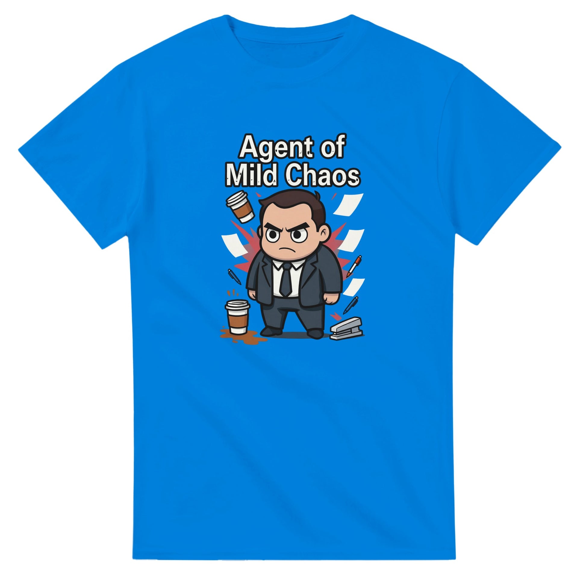 Agent of Mild Chaos graphic design on a Heavyweight T-shirt