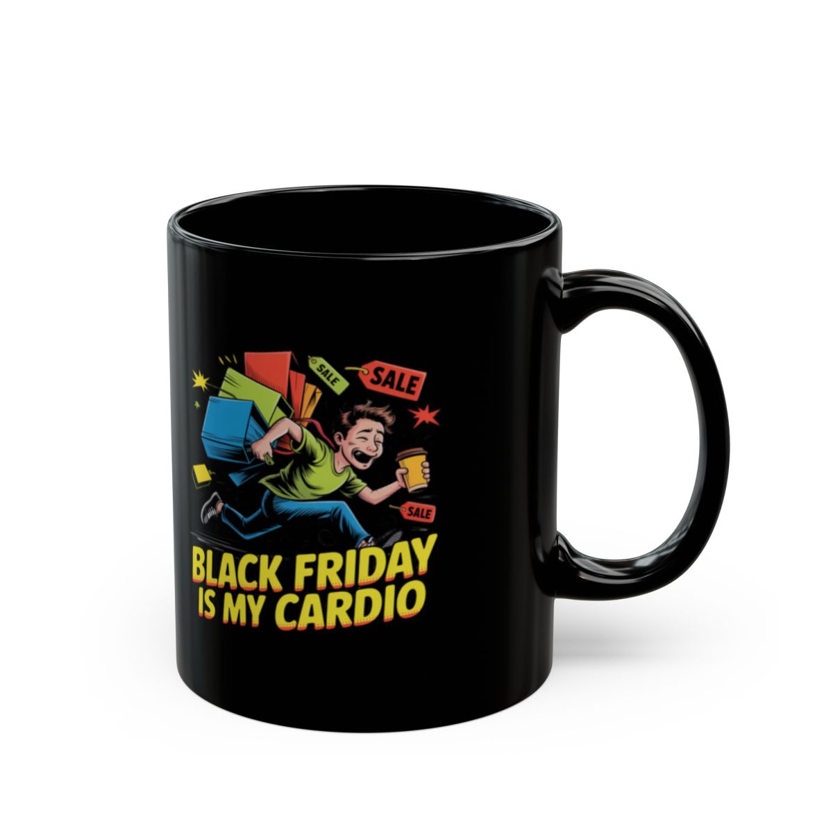 Black Friday Is My Cardio Mug Motivational Coffee Cup