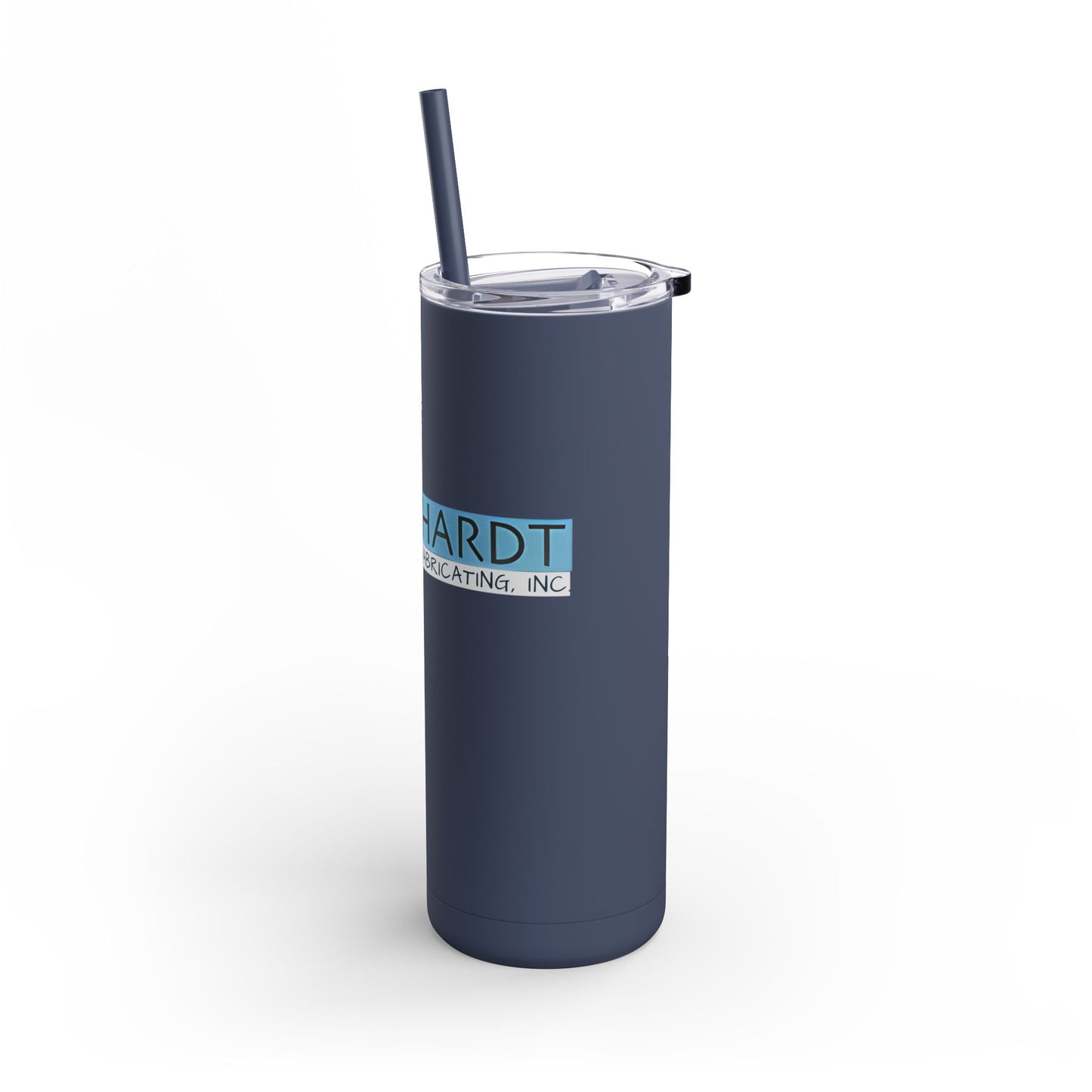 Burghardt Metal Fabricating, Inc., logo on a 20oz Insulated Skinny Tumbler