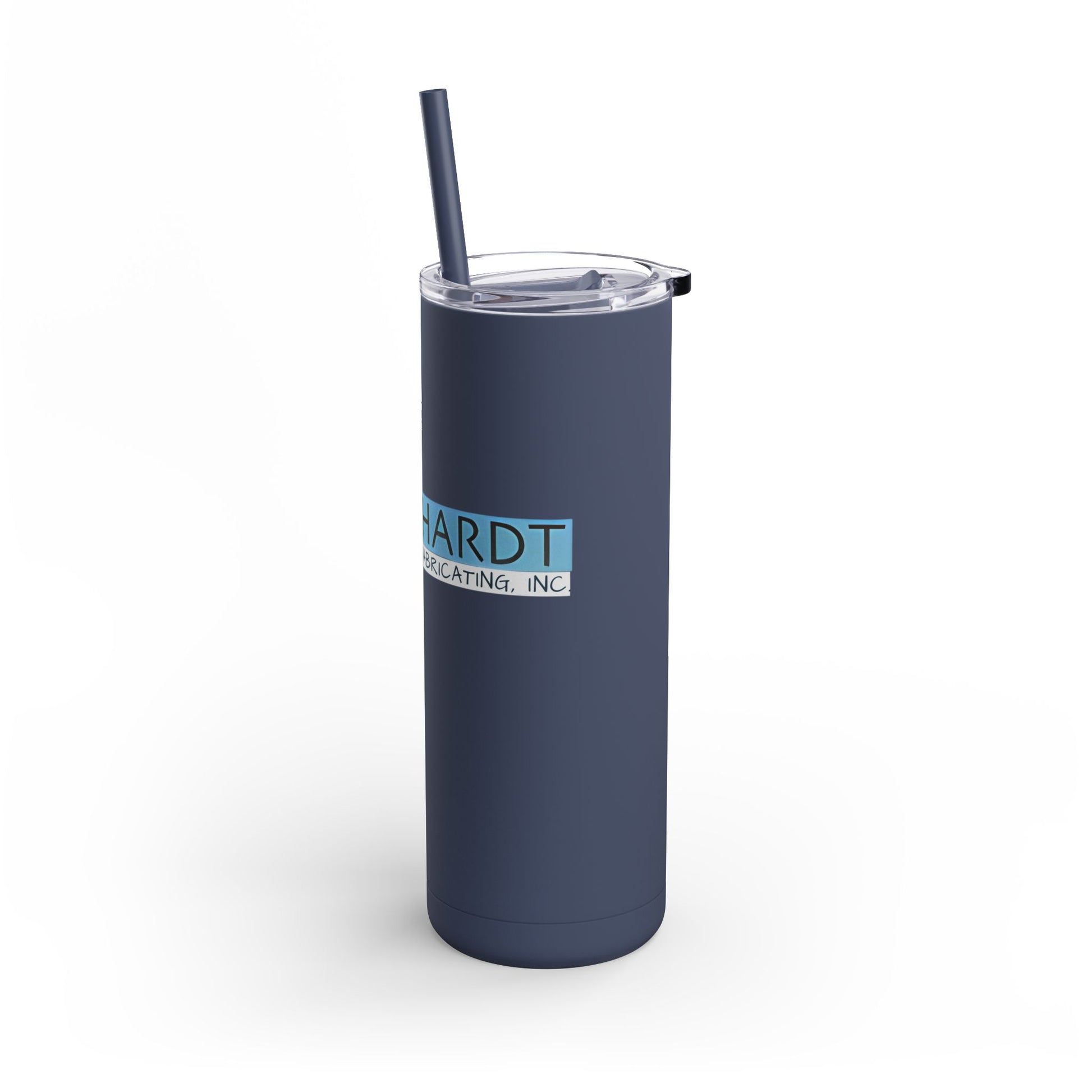 Burghardt Metal Fabricating, Inc., logo on a 20oz Insulated Skinny Tumbler