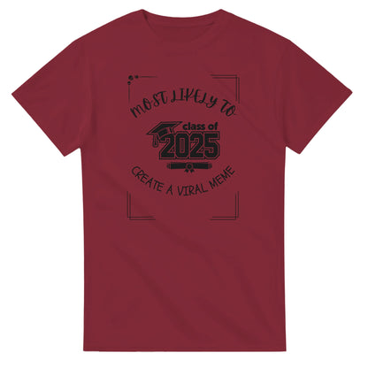 Most Likely To' high school design on a Heavyweight T-shirt 