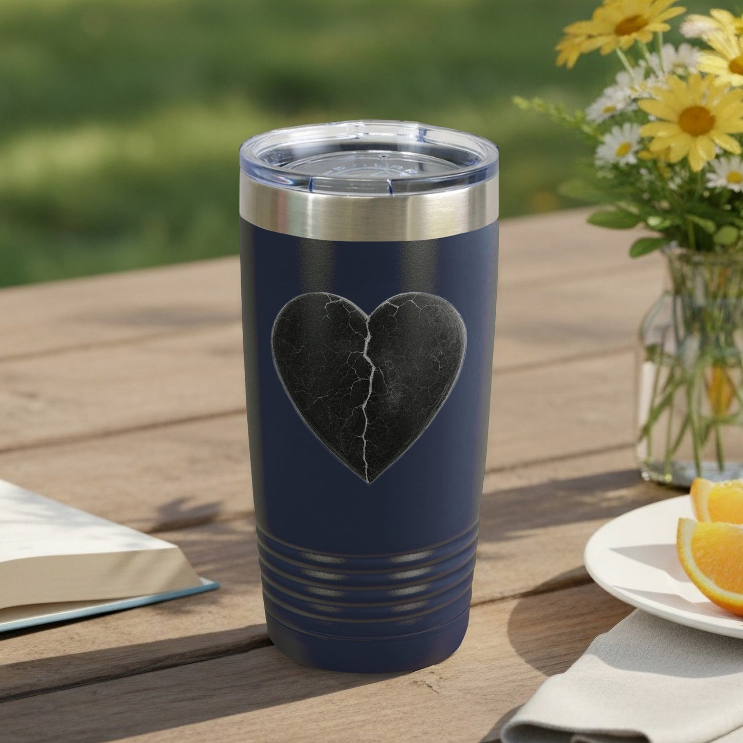 Heart Break Design Insulated Tumbler for Everyday Use