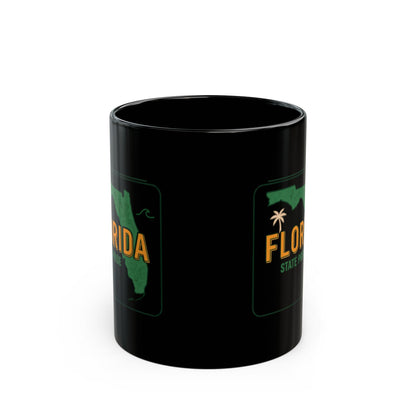 Black mug with Florida outline and "Florida State Parks" logo.