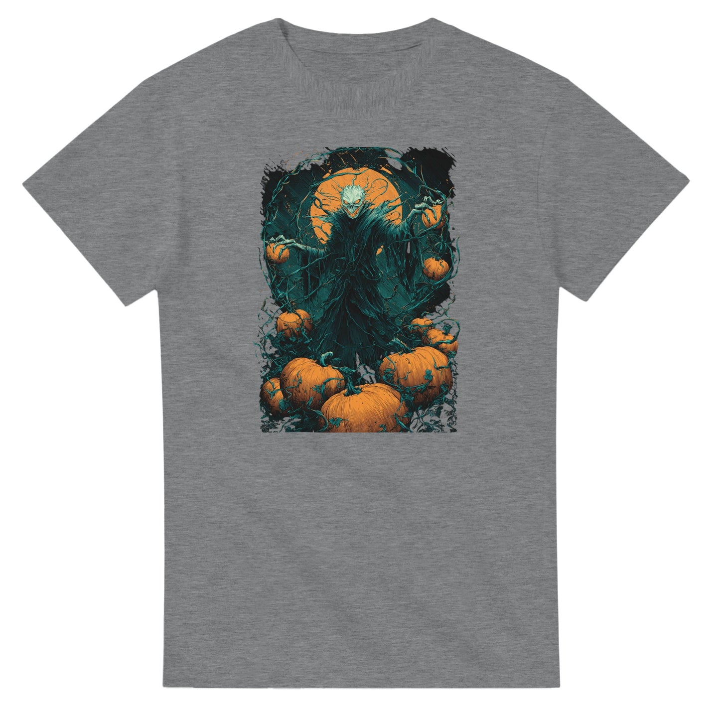 Spooky Pumpkin King on a Heavyweight T-shirt