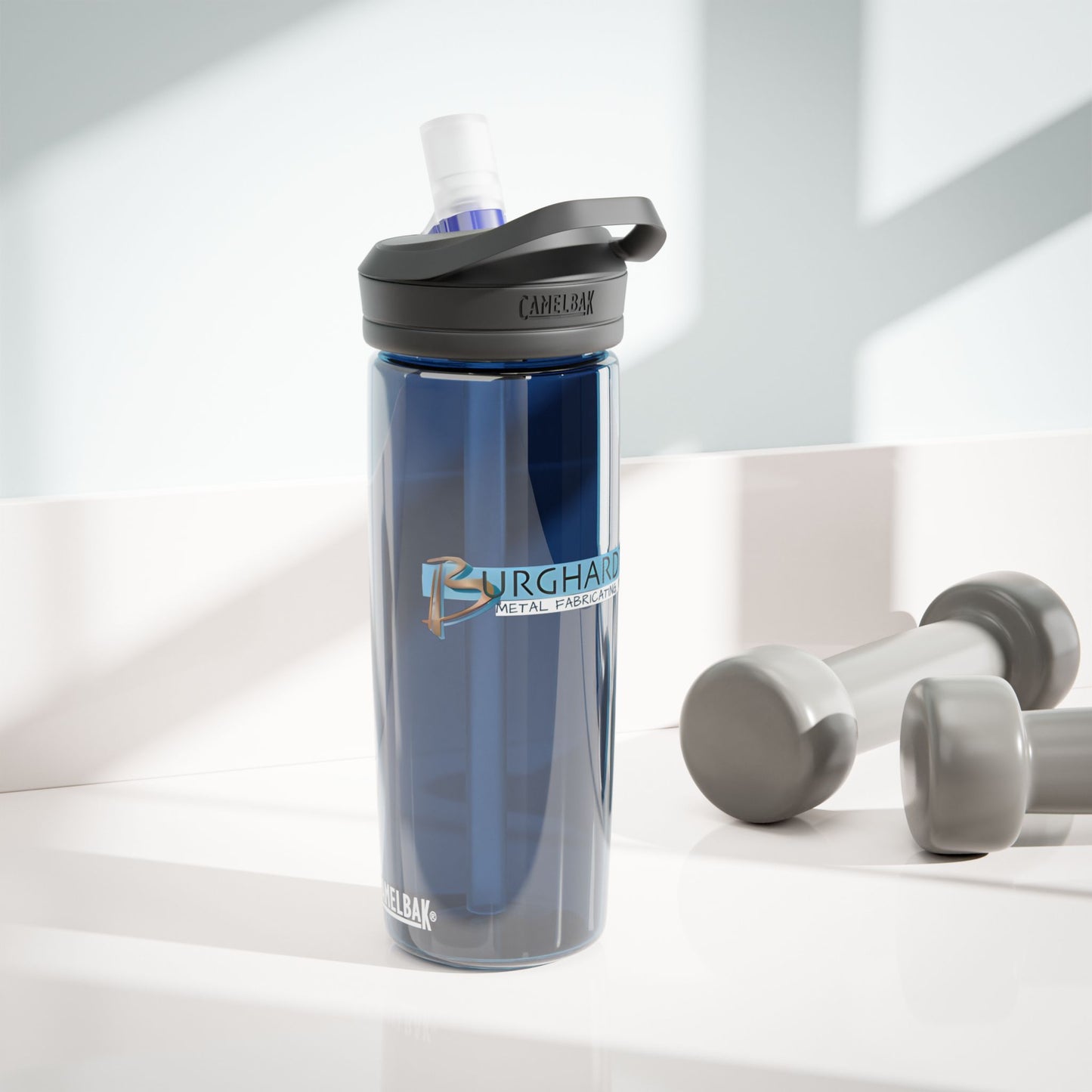 Burghardt Metal Fabricating, Inc., logo on a Water Bottle -CamelBak Eddy®