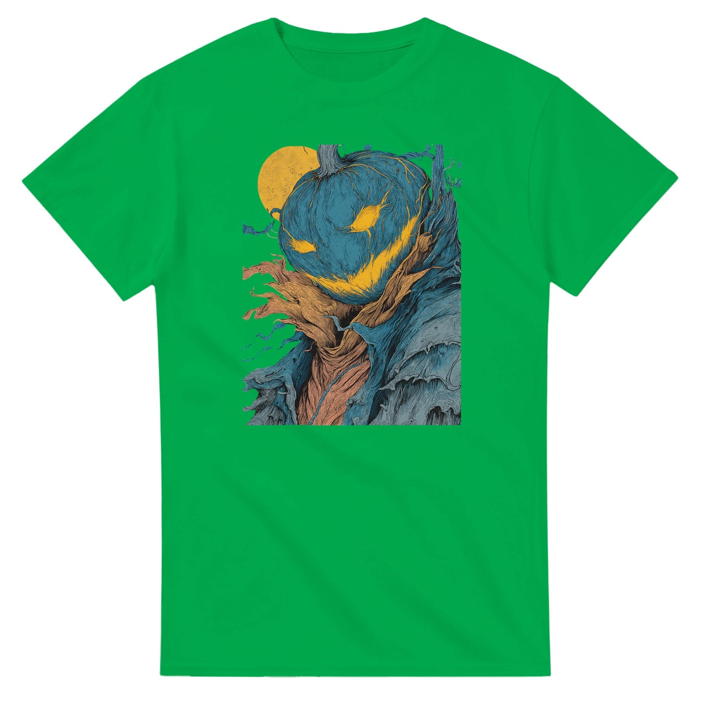 Mysterious Jack-o'-Lantern on a Heavyweight T-shirt