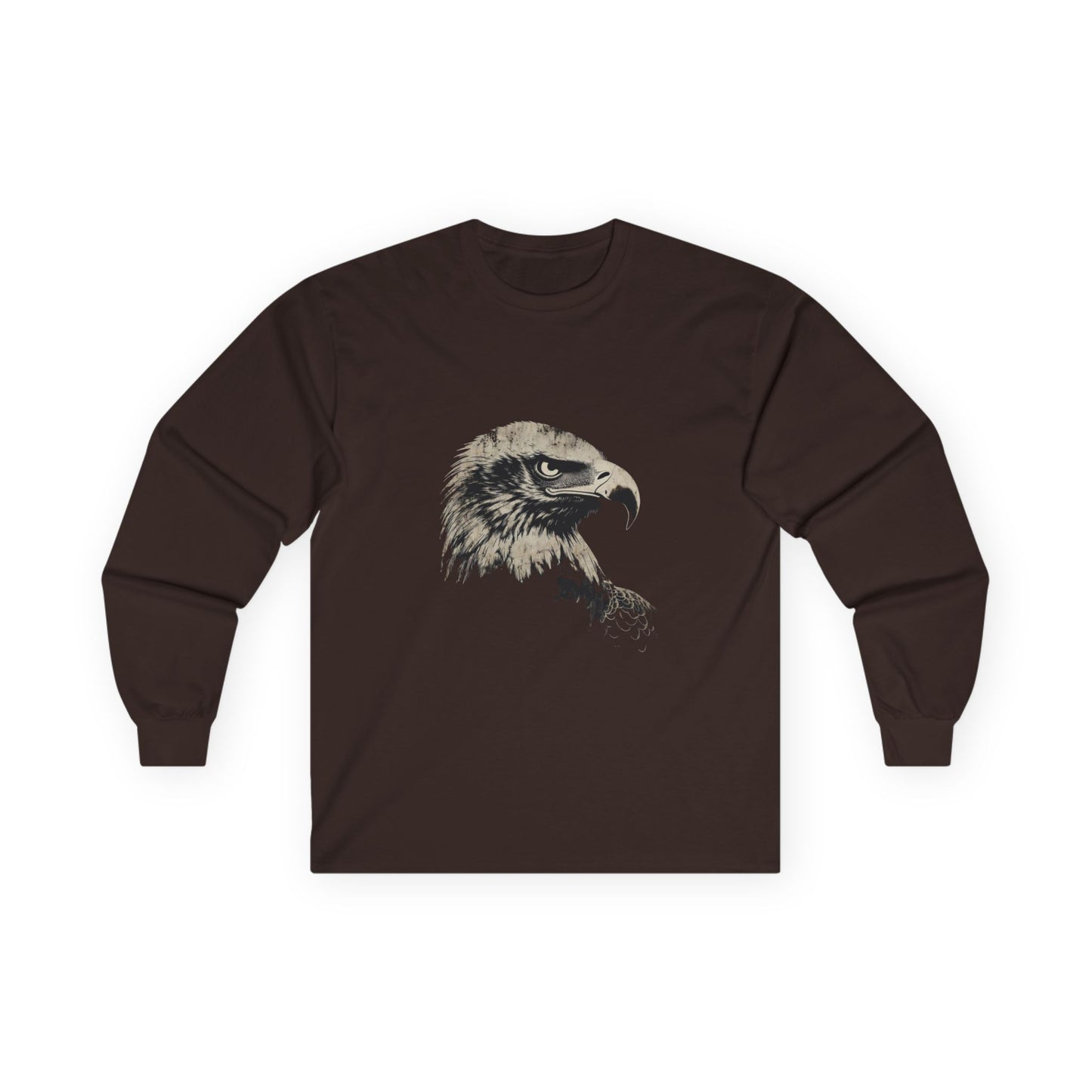 Heritage Eagle Head on a Long-Sleeve Tee