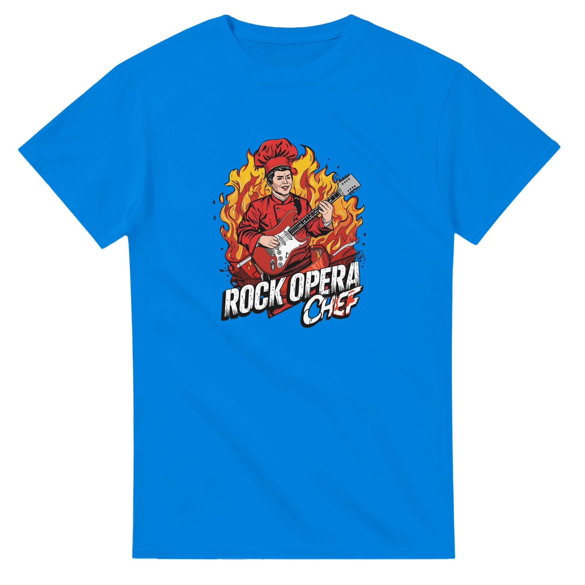 Rock Opera Chef graphic design on a Heavyweight T-shirt