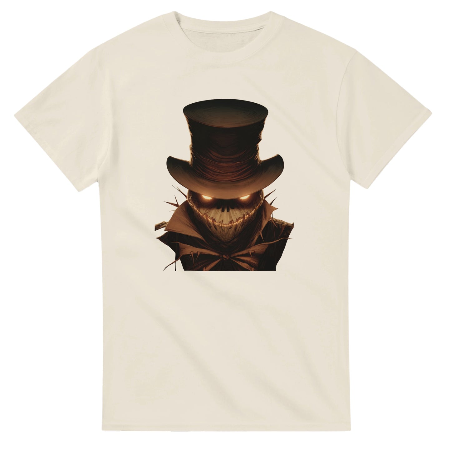 Eerie Glow Scarecrow on a Heavyweight T-shirt
