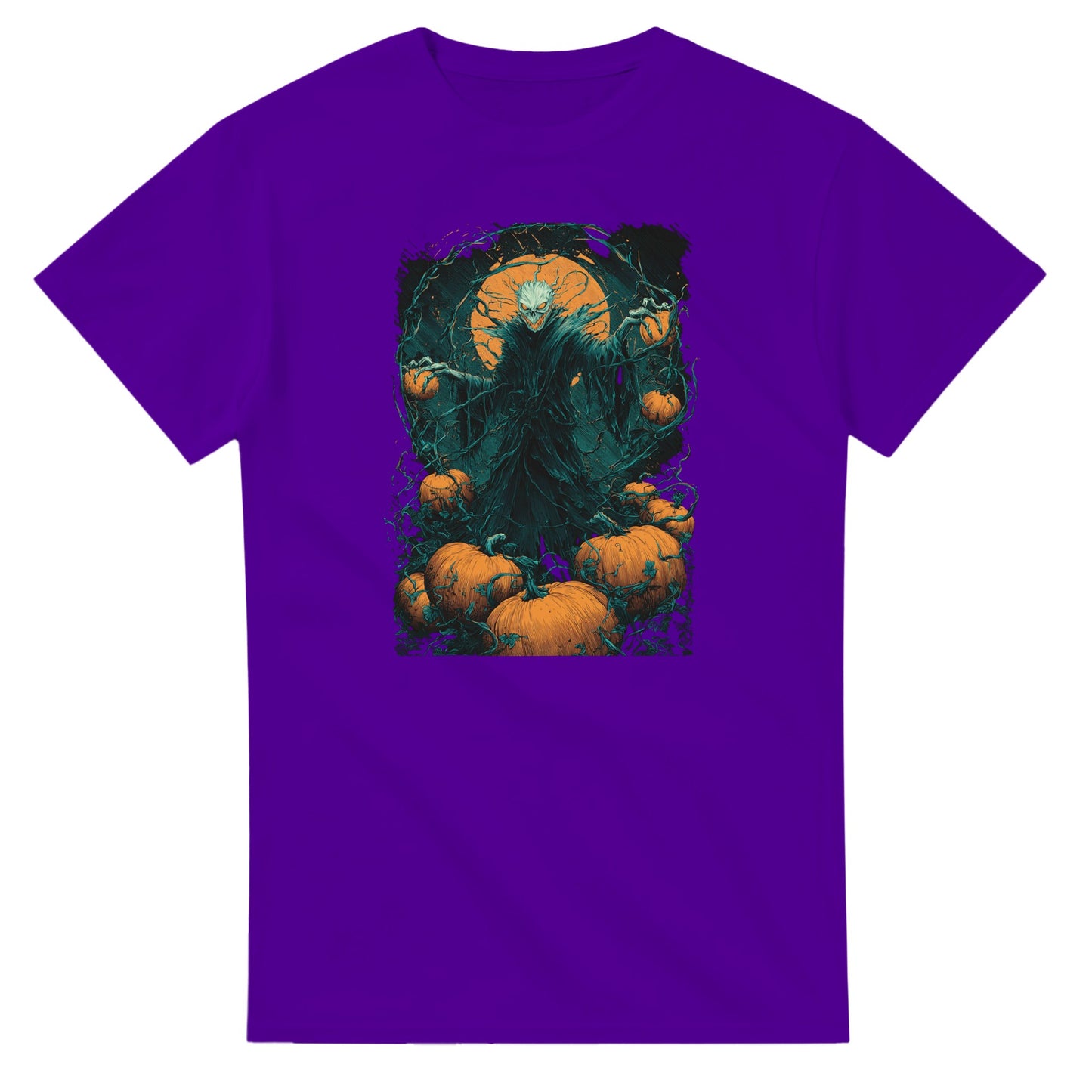 Spooky Pumpkin King on a Heavyweight T-shirt
