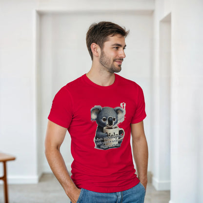 When MONDAY Hits, But You're Still On FRIDAY Vibes Koala on a Heavyweight T-shirt