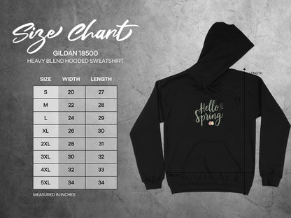 Hello Spring Gildan 18500 Heavy Blend Hooded Sweatshirt