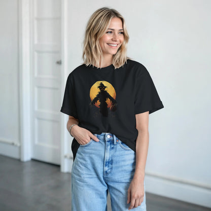 Haunted Scarecrow on a Heavyweight T-shirt