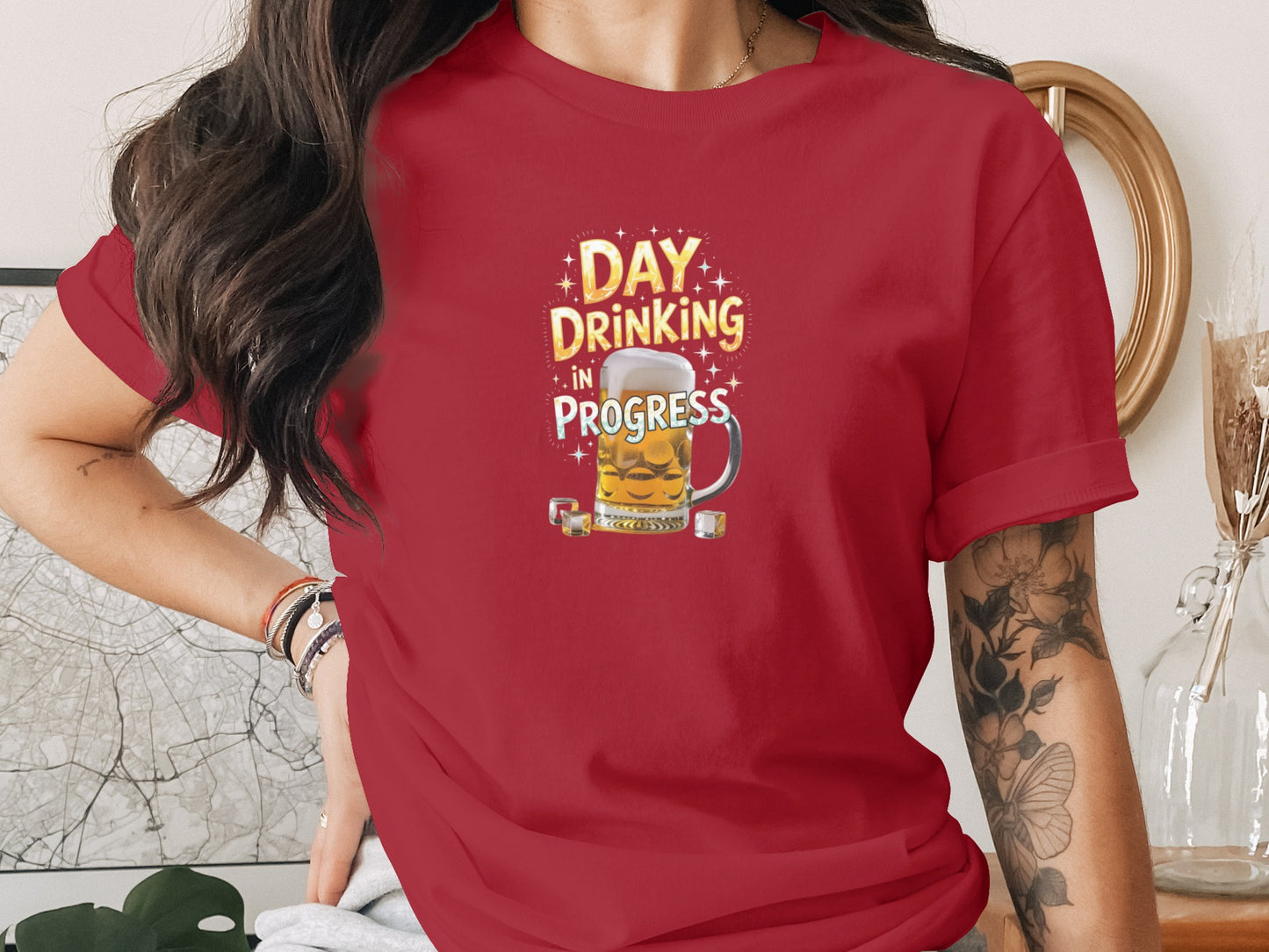 Day Drinking In Progress Graphic T-shirt