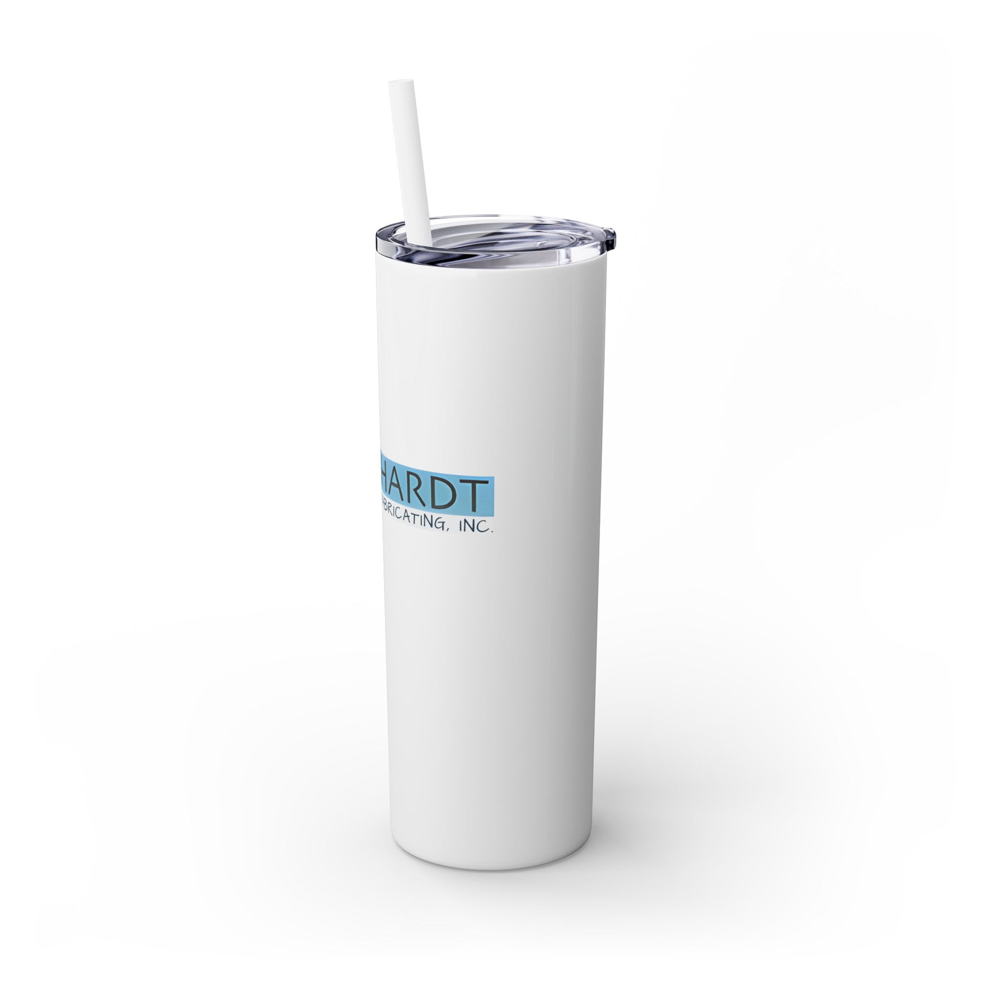 Burghardt Metal Fabricating, Inc., logo on a 20oz Skinny Tumbler