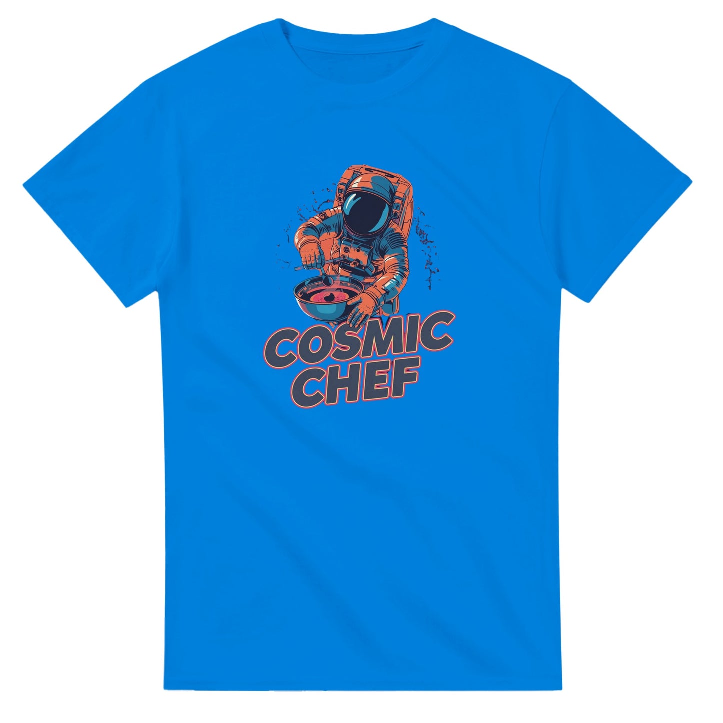 Cosmic Chef Astronaut graphic design on a Heavyweight T-shirt