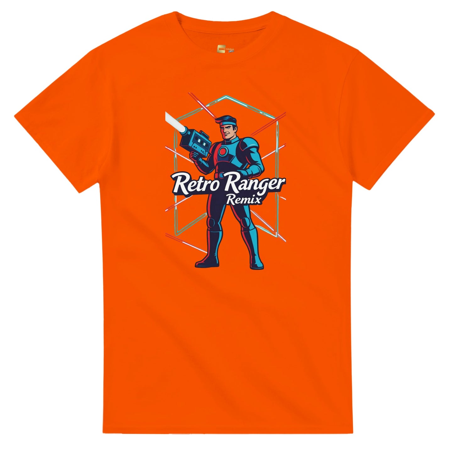 Retro Ranger Remix graphic design on a Heavyweight T-shirt