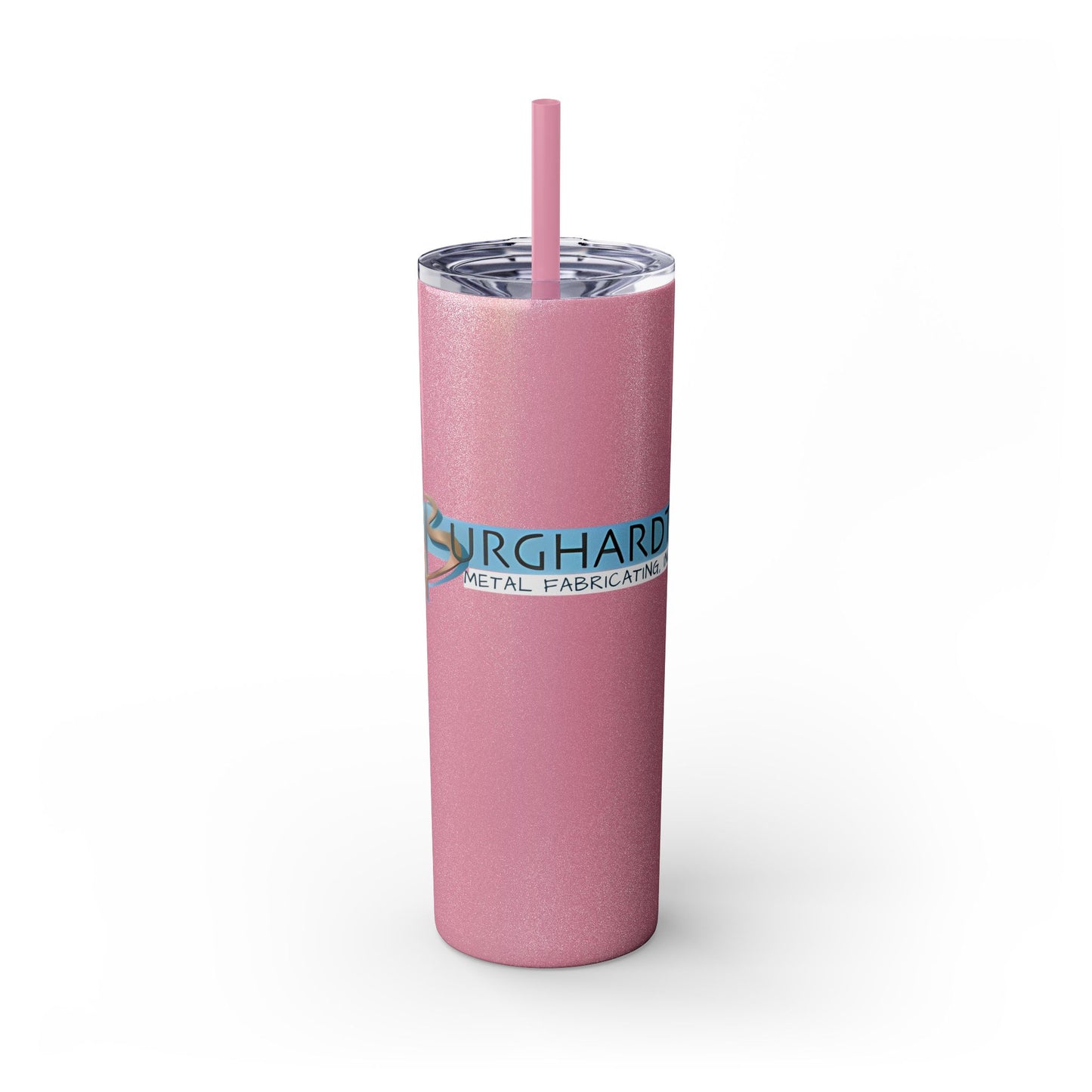 Burghardt Metal Fabricating, Inc., logo on a 20oz Skinny Tumbler