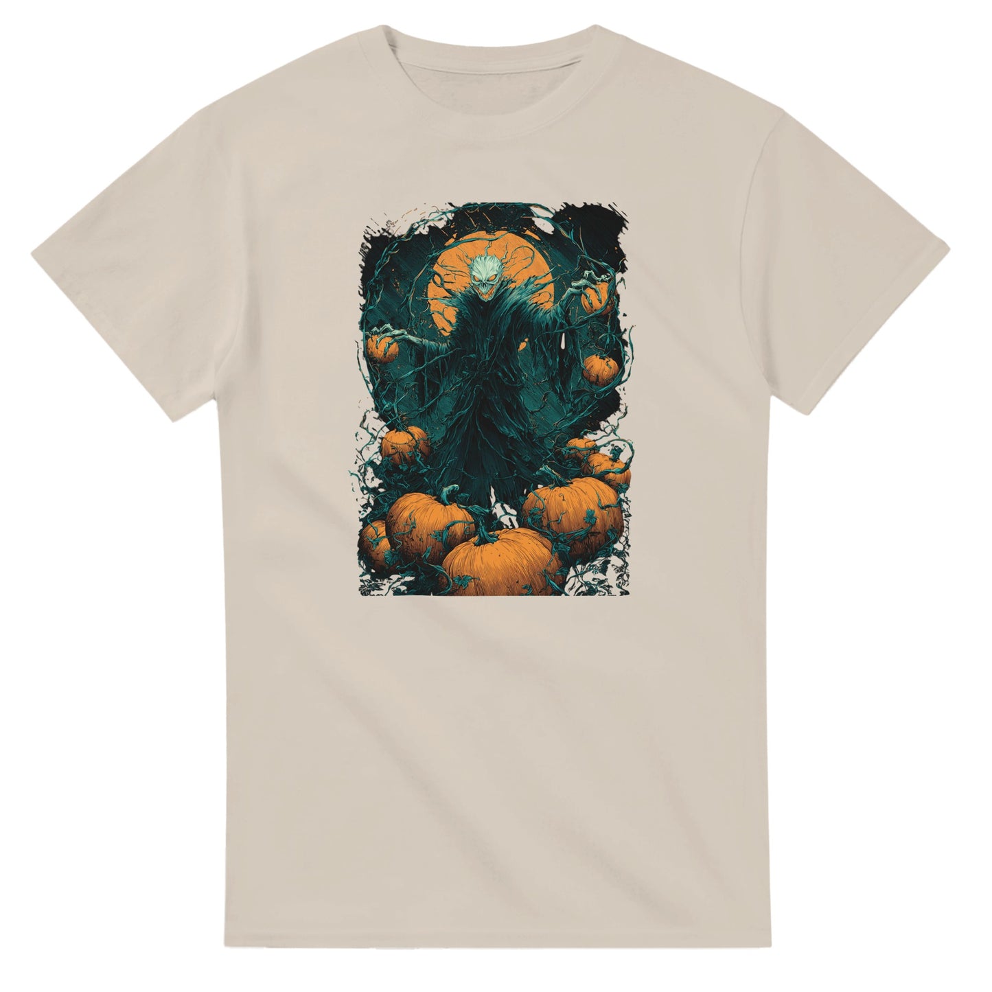 Spooky Pumpkin King on a Heavyweight T-shirt