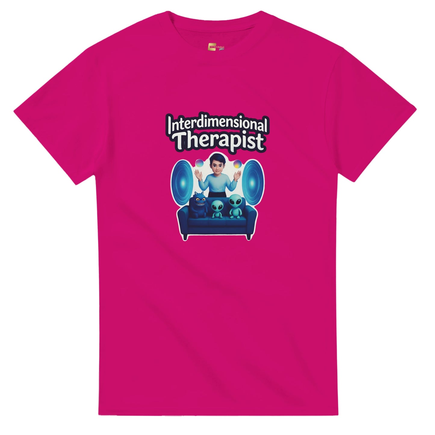 Interdimensional Therapist graphic design on a Heavyweight T-shirt