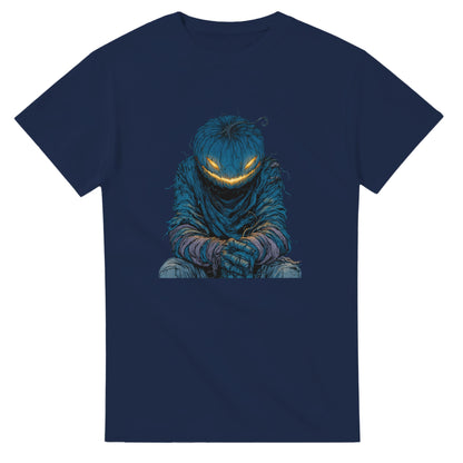 Midnight Jack-o'-Lantern on a Heavyweight T-shirt