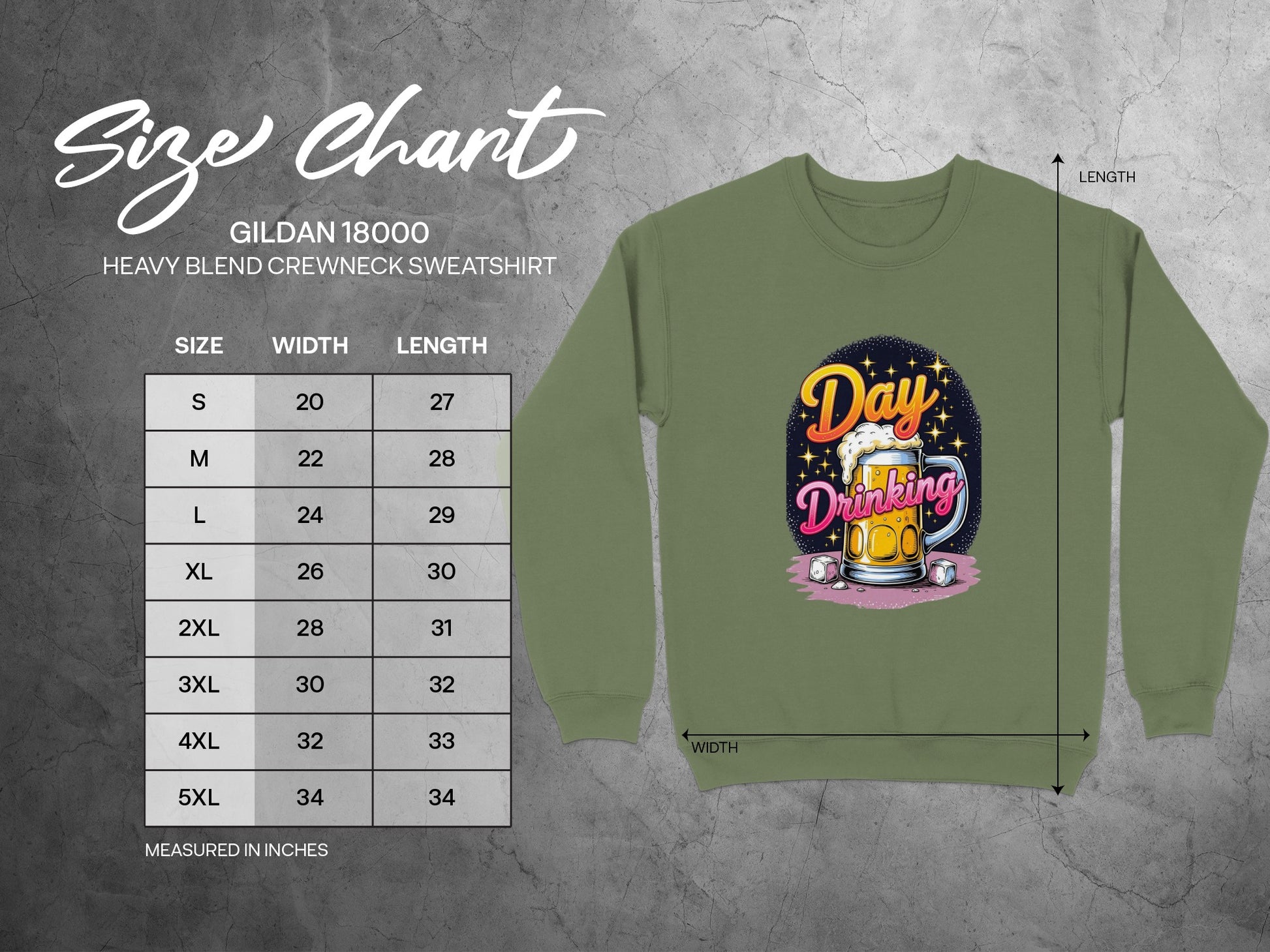 Day Drinking Crewneck Sweatshirt GILDAN 18000 product type
Day Drinking, Beer Mug Graphic, Crewneck Sweatshirt, Graphic Pullover, Funny Apparel, Alcohol Theme, Beer Lover, Party Clothing, Unisex Top, Gildan Brand, Gildan 18000, Drinking Quote, Casual Style, Statement Piece, Unique Gift, Beverage Art, Cozy Sweatshirt, Humorous Design, Special Occasion, Apparel Item