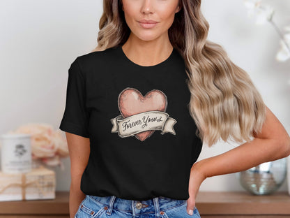 Forever Yours phrase on a Premium Tee
