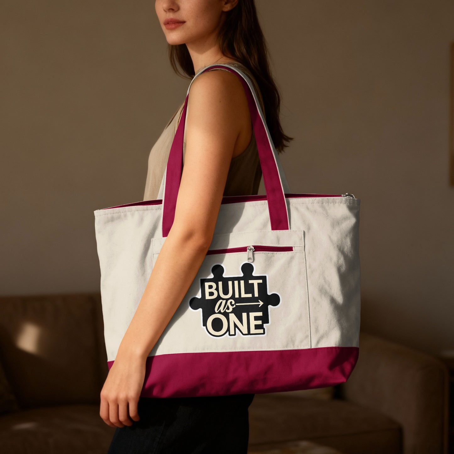 Built as One Large Capacity Tote Bag for Everyday Use