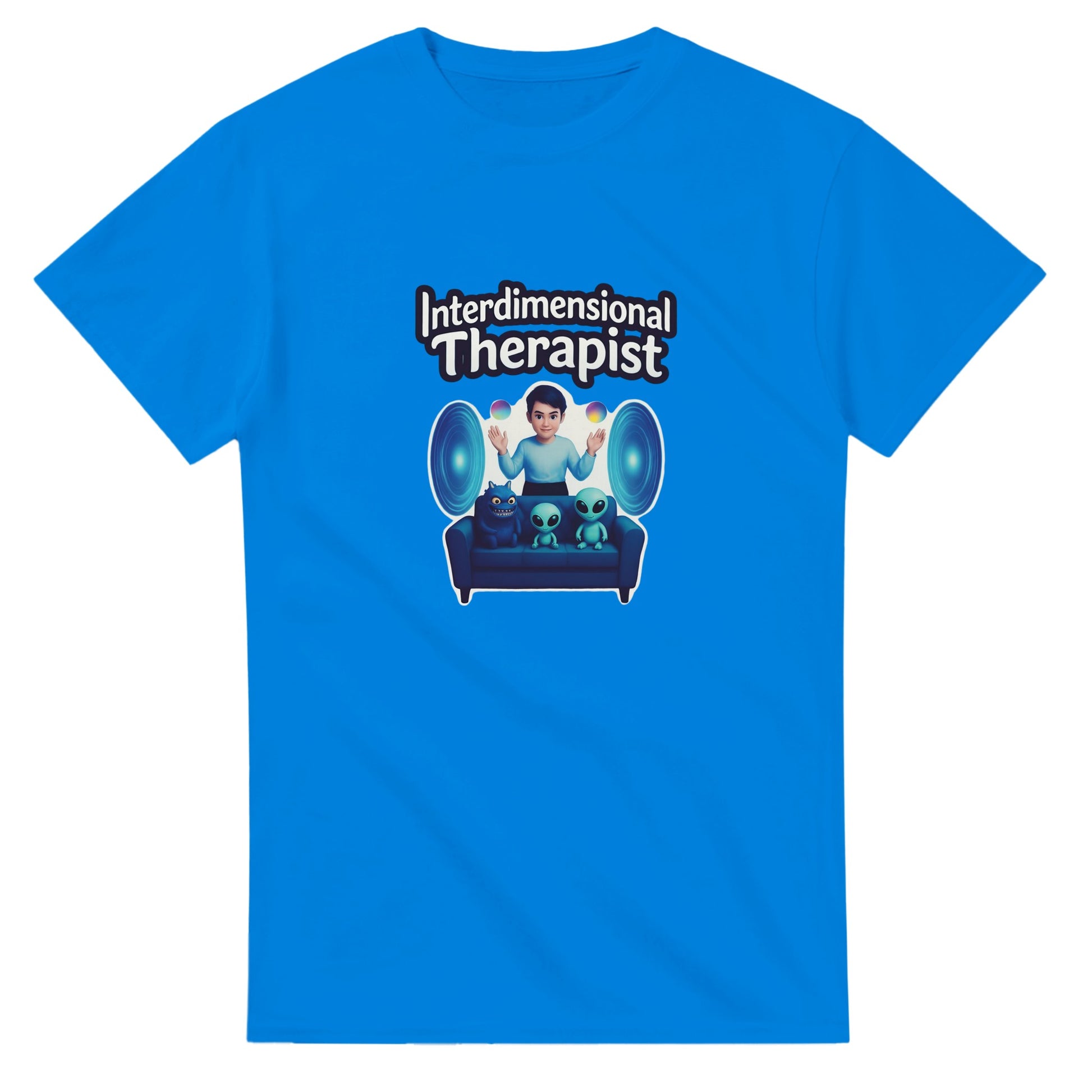 Interdimensional Therapist graphic design on a Heavyweight T-shirt