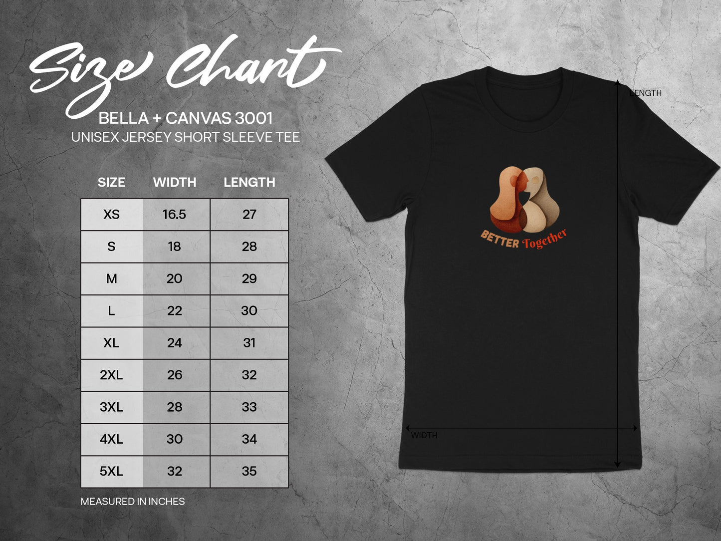 Better Together Bella + Canvas 3001 Unisex Tee