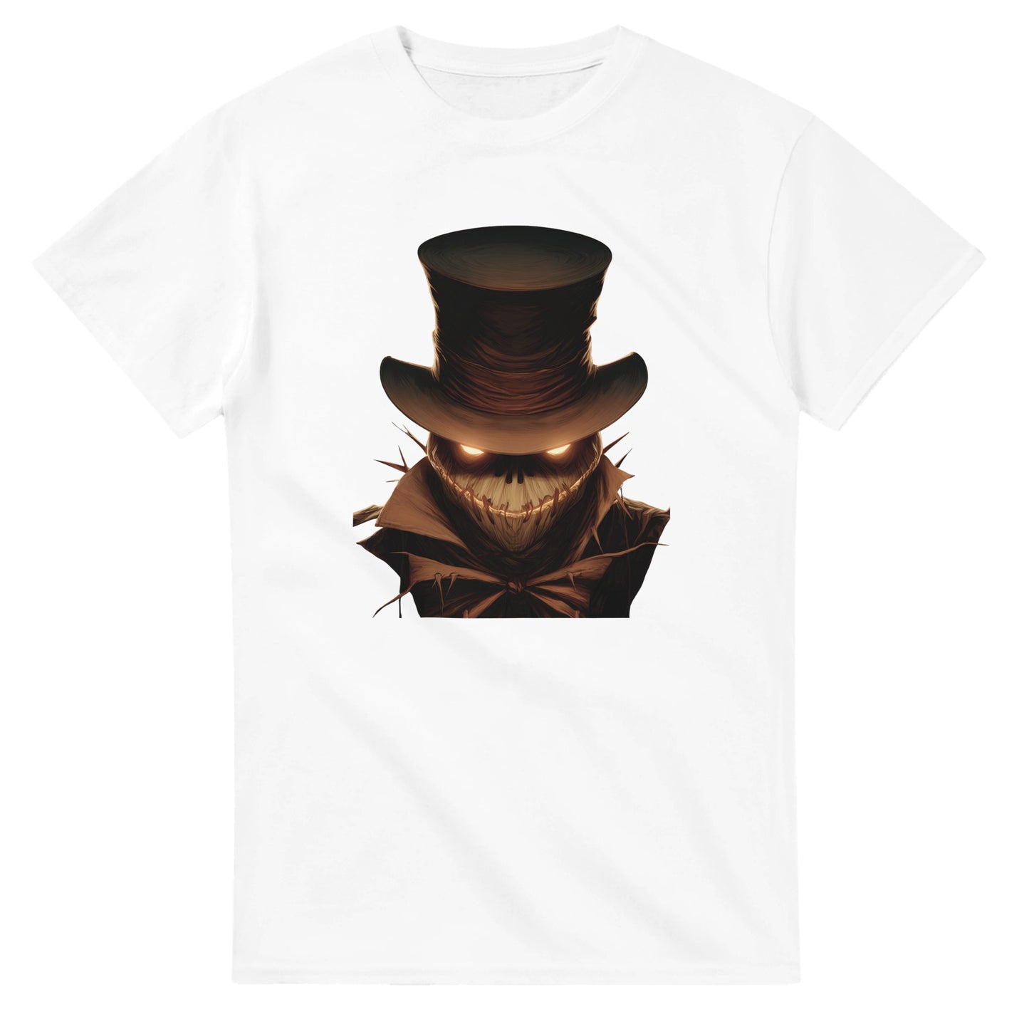 Eerie Glow Scarecrow on a Heavyweight T-shirt