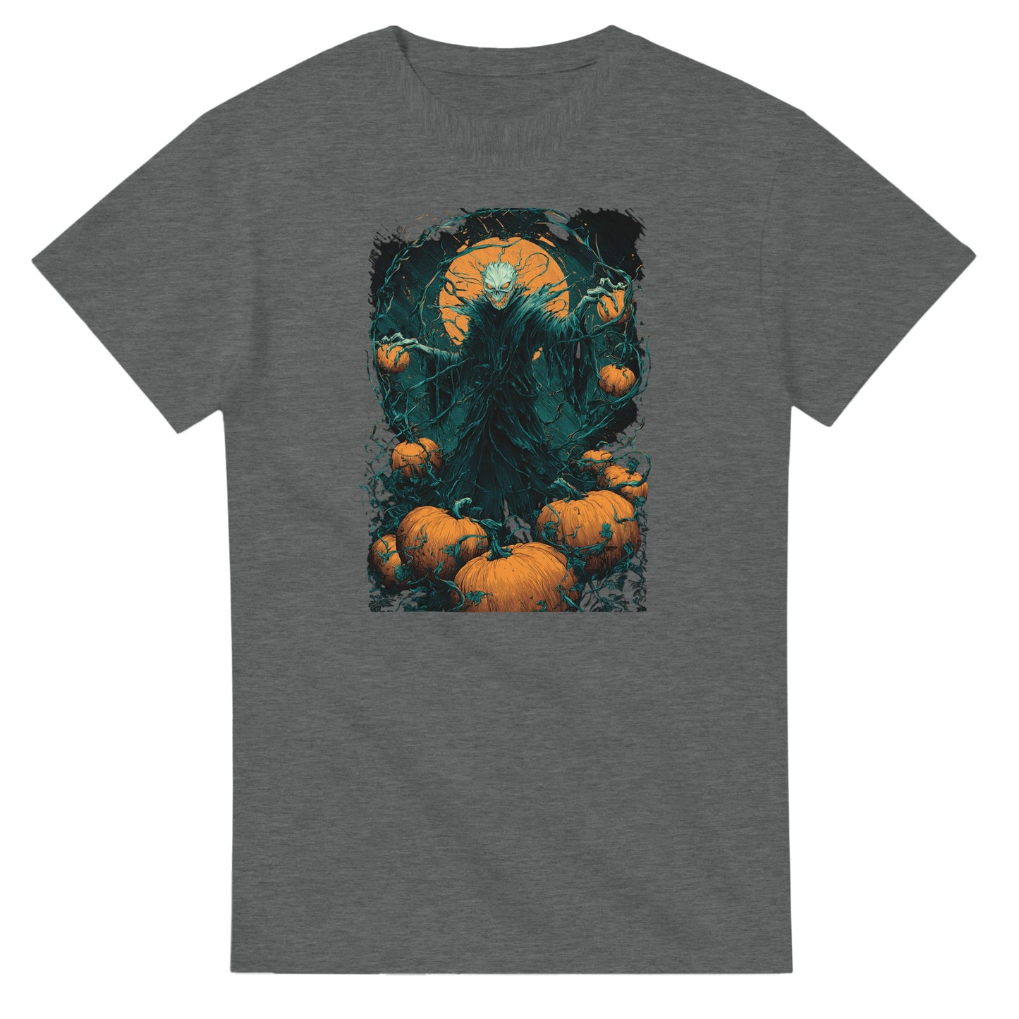 Spooky Pumpkin King on a Heavyweight T-shirt
