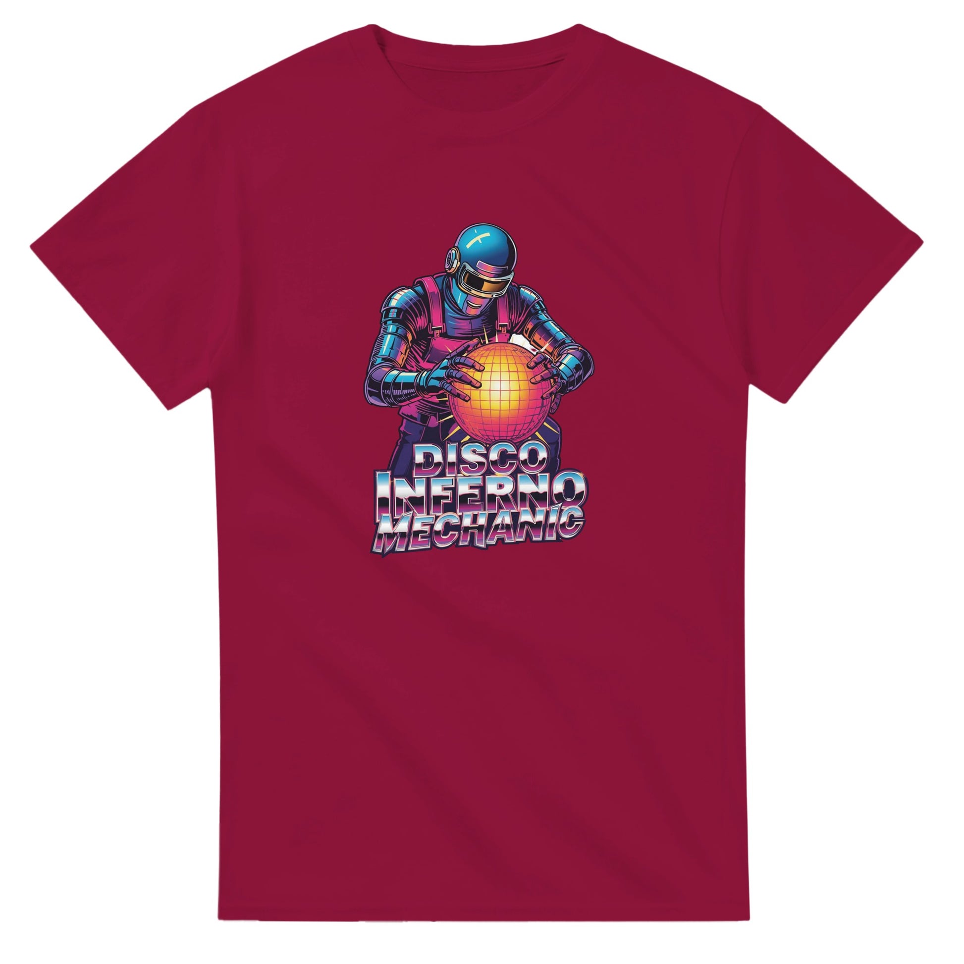 Disco Inferno Mechanic graphic design on a Heavyweight T-shirt