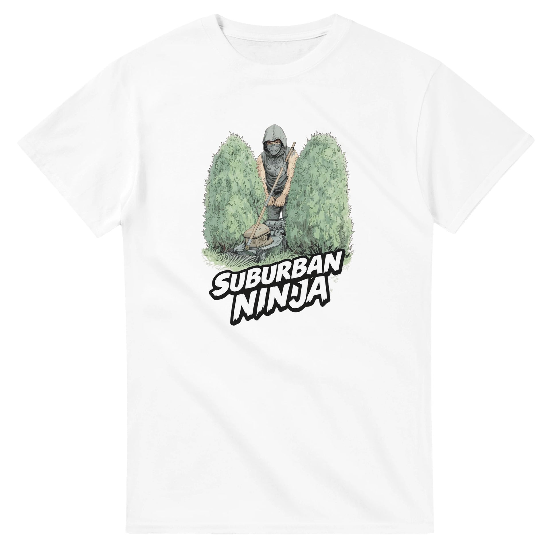 Suburban Ninja graphic design on a Heavyweight T-shirt