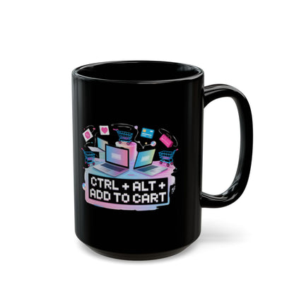 Creative Ctrl Alt Add to Cart Design Mug for Coffee Lovers
