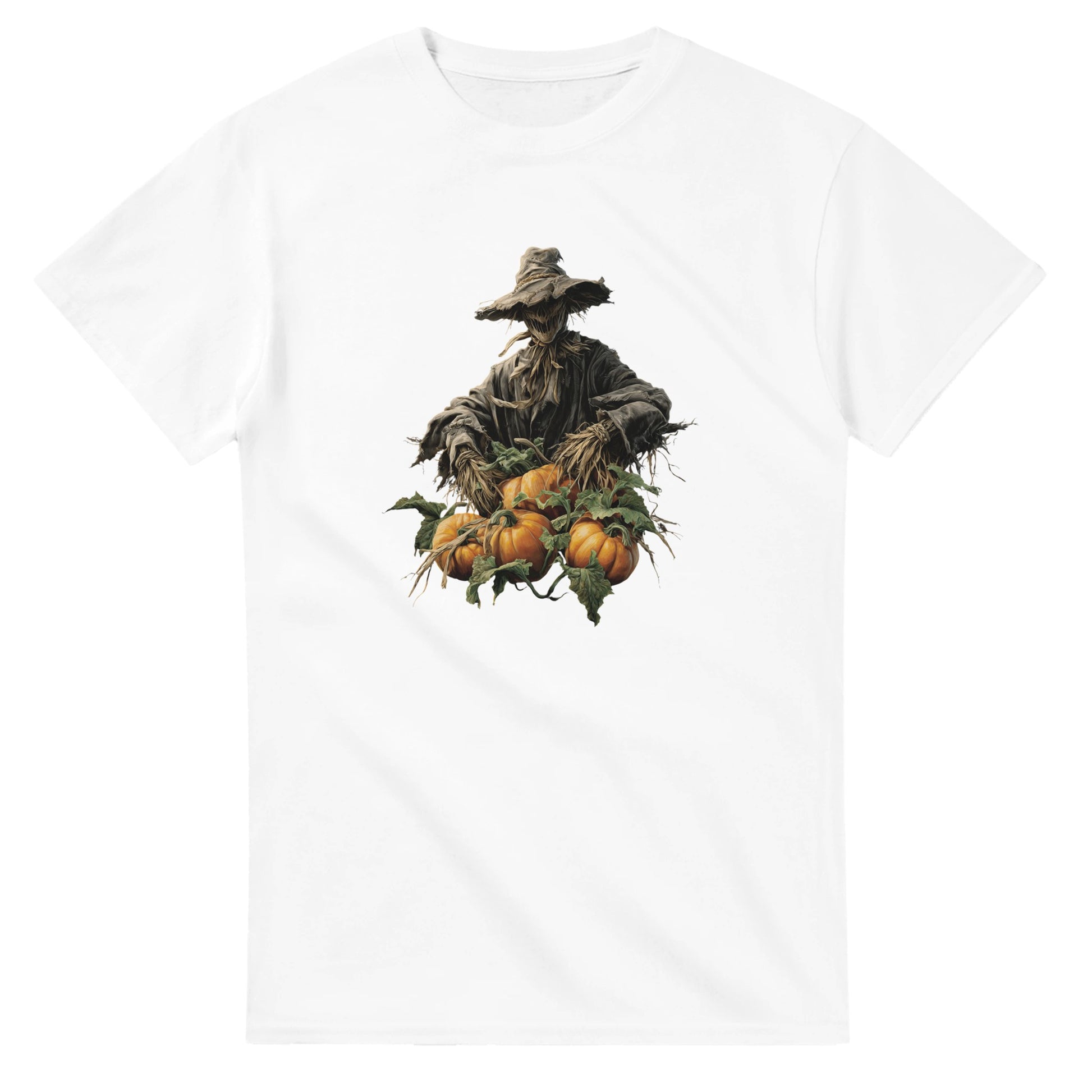 Harvest Scarecrow on a Heavyweight T-shirt