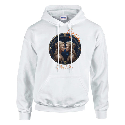 classic unisex pullover hoodie Astrology Gemini twins personalized