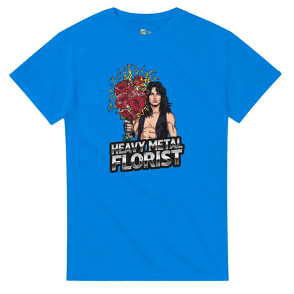 Woman wearing a t-shirt with a graphic design in a mall setting