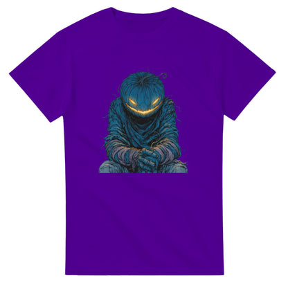 Midnight Jack-o'-Lantern on a Heavyweight T-shirt