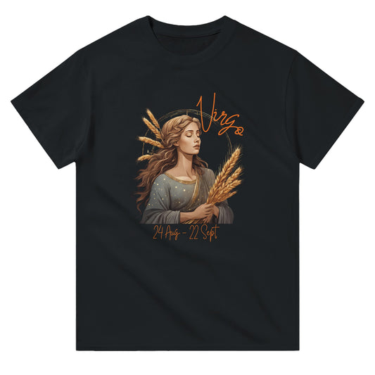 heavyweight crewneck t-shirt Astrology virgo harvester personalized

