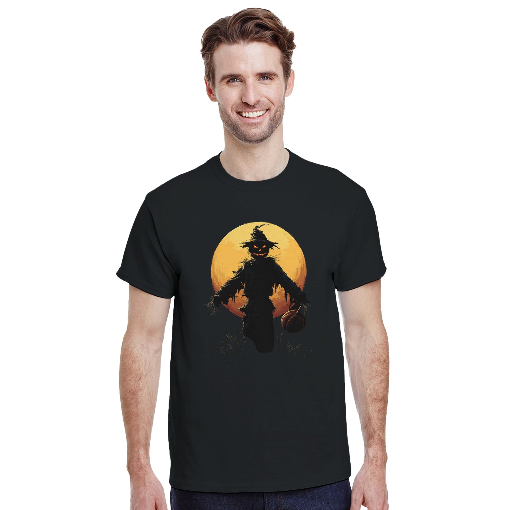 Haunted Scarecrow on a Heavyweight T-shirt