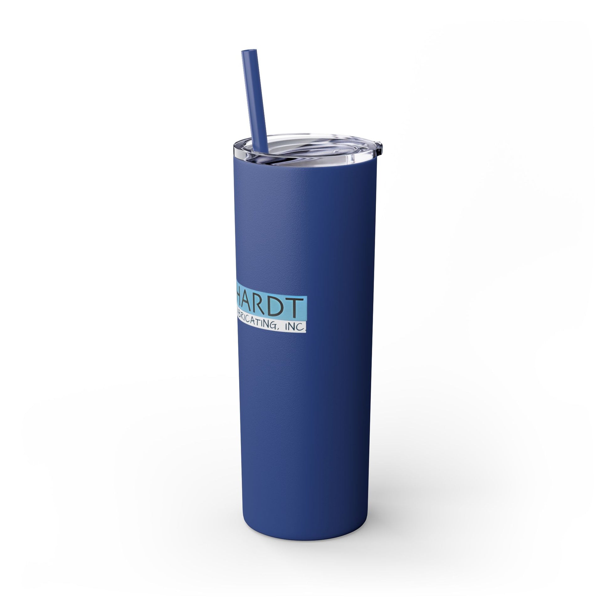 Burghardt Metal Fabricating, Inc., logo on a 20oz Skinny Tumbler